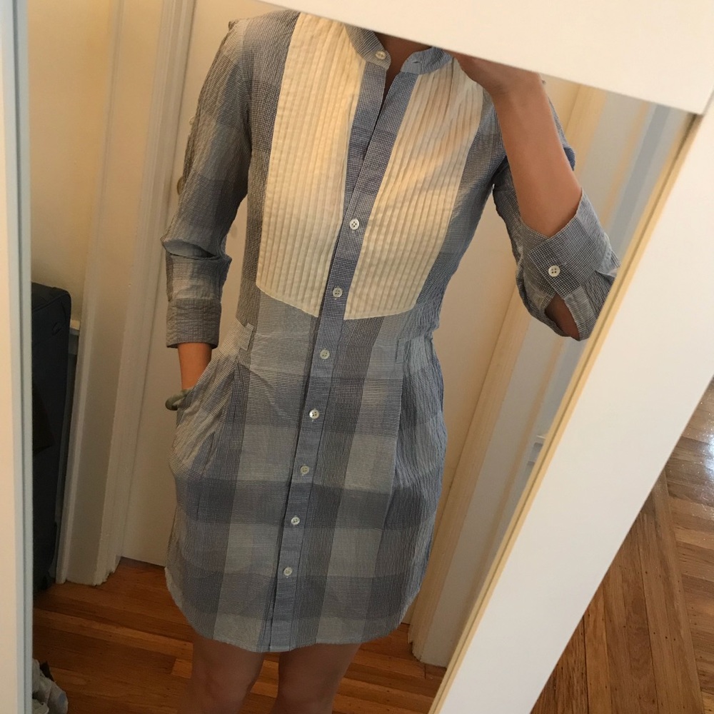 Blue/ White Theory Shirtdress - size 0
